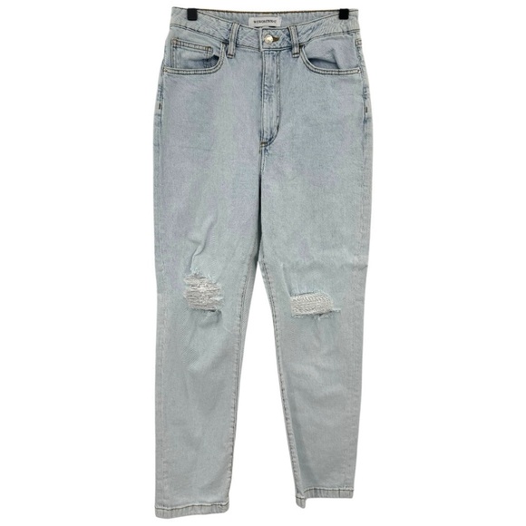 We Wore What High Rise Curvy Crop Straight Leg Jean - Super Light Wash - Size 26 - Picture 4 of 13